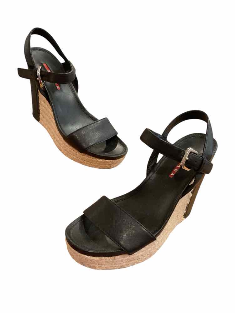 Prada Size 6 Black Shoes