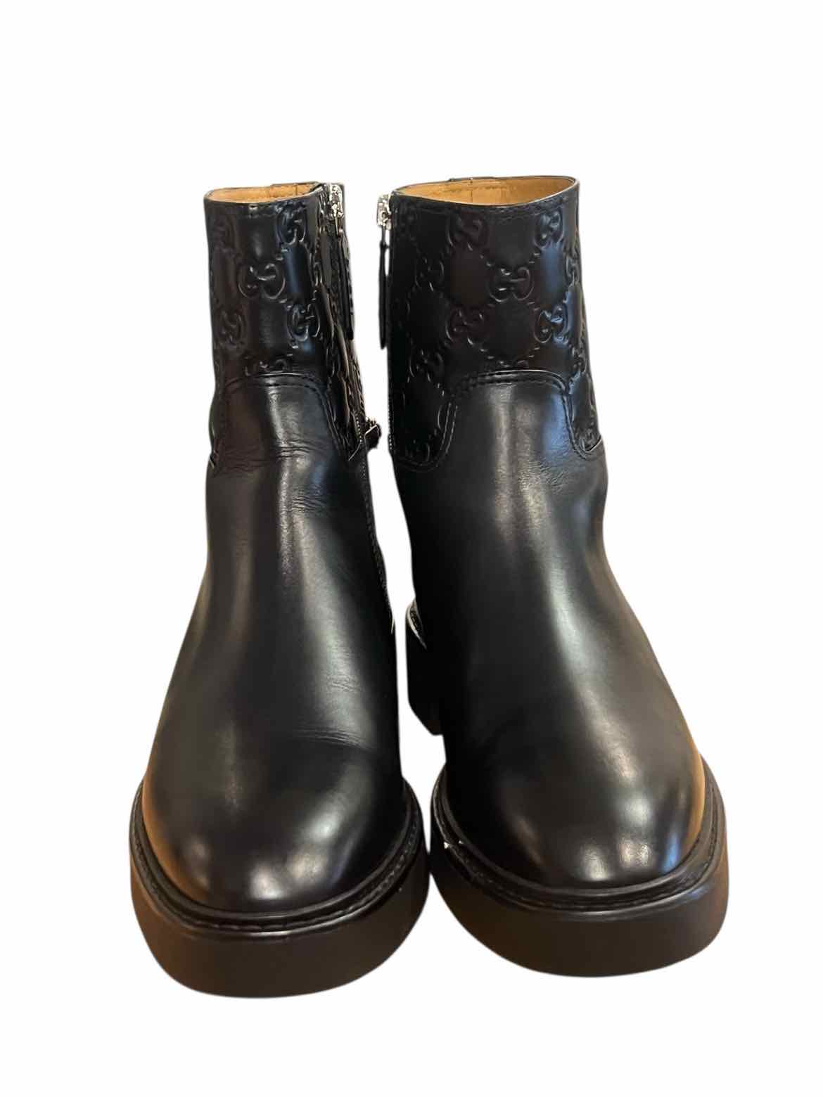 GUCCI Size 39.5 Black BOOT