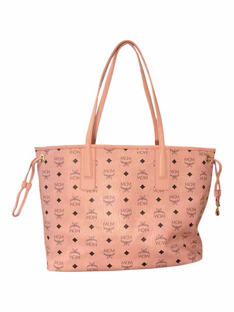 MCM Size Medium pink/gold hardware Purse