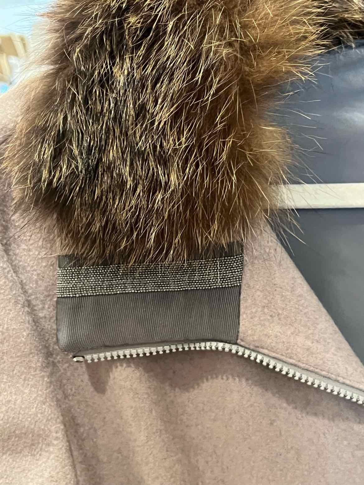 Brunello Cucinelli Size 44 Grey Coat