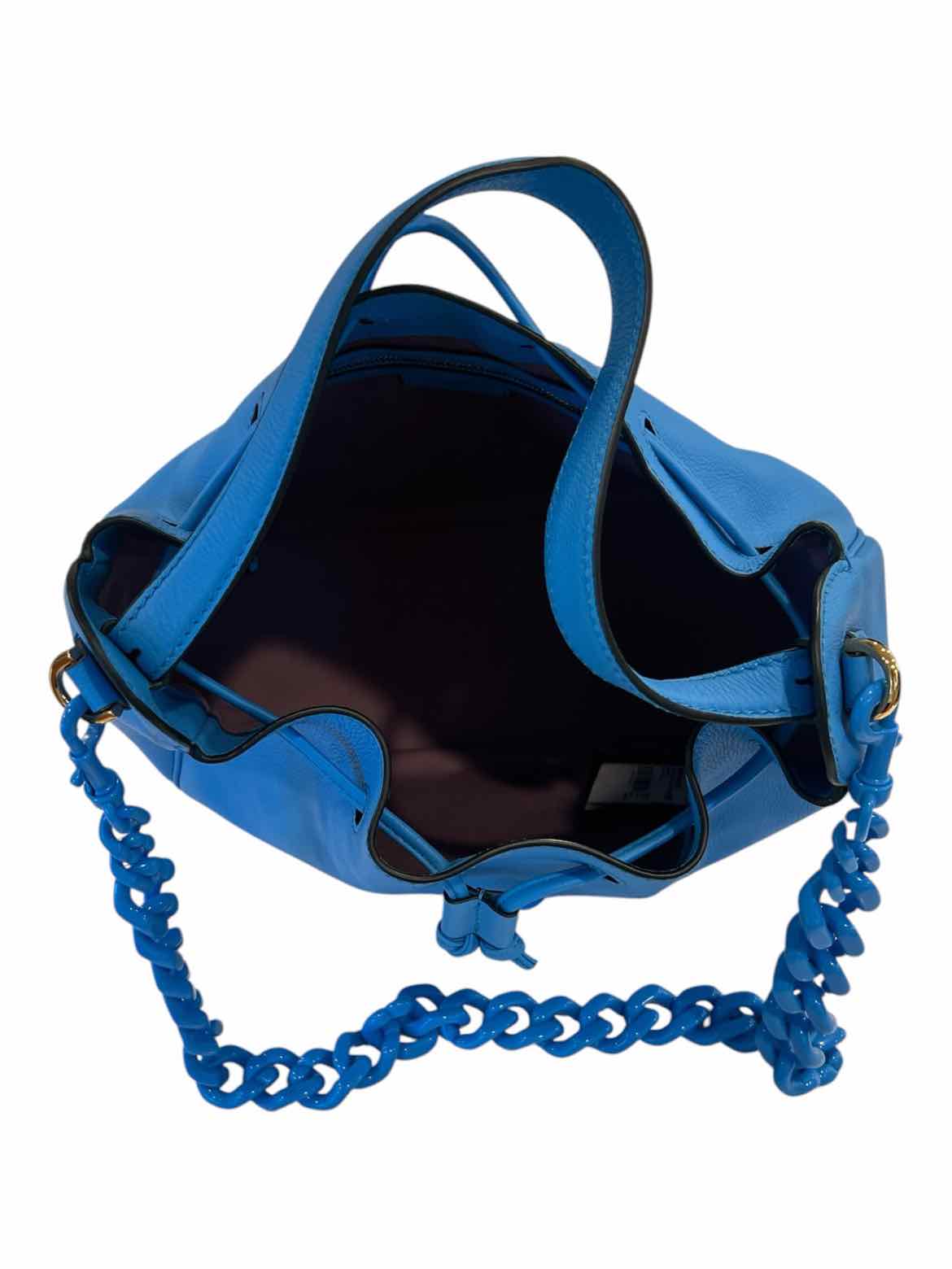 Versace Blue La Medusa Bucket Bag Purse