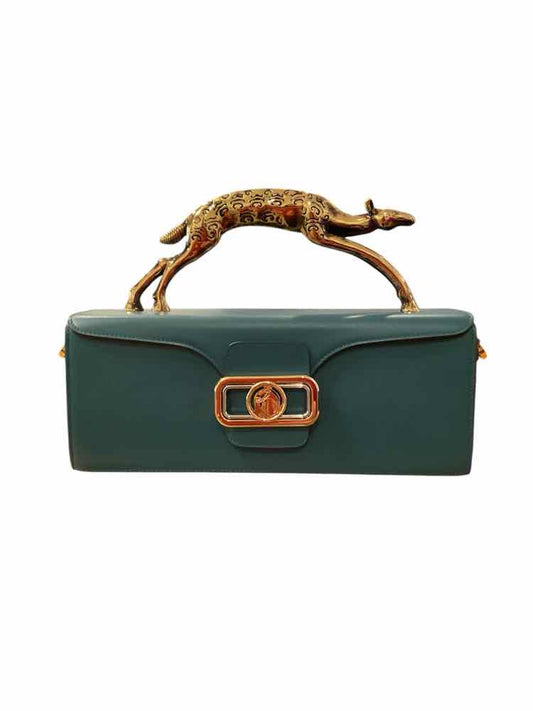 LANVIN Size Small Teal Purse
