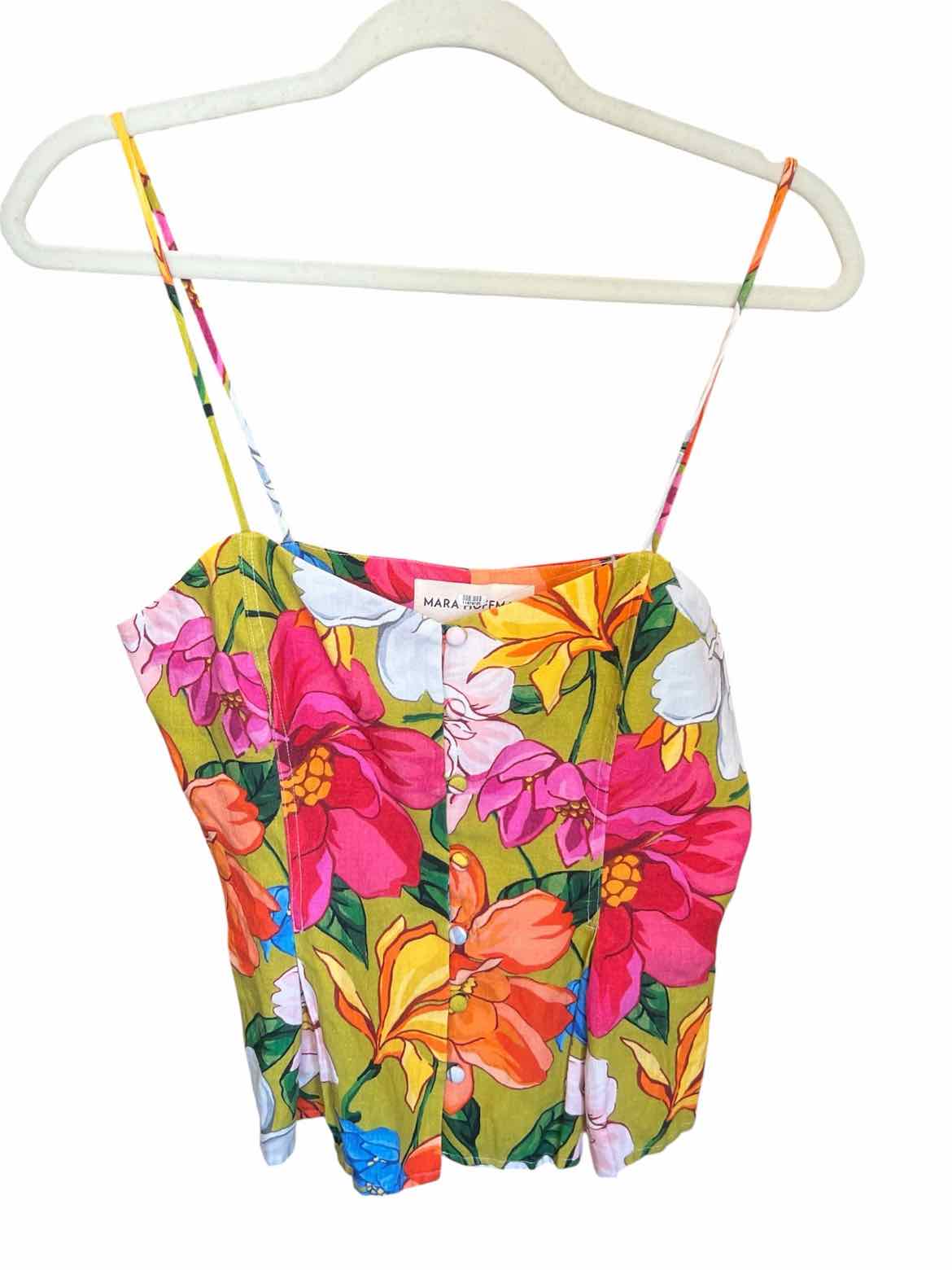 Mara Hoffman Size 4 FLORAL Blouse