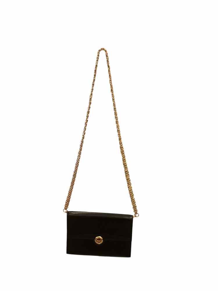 LOUIS VUITTON black/gold hardware Pochette Arche Shoulder Bag Purse