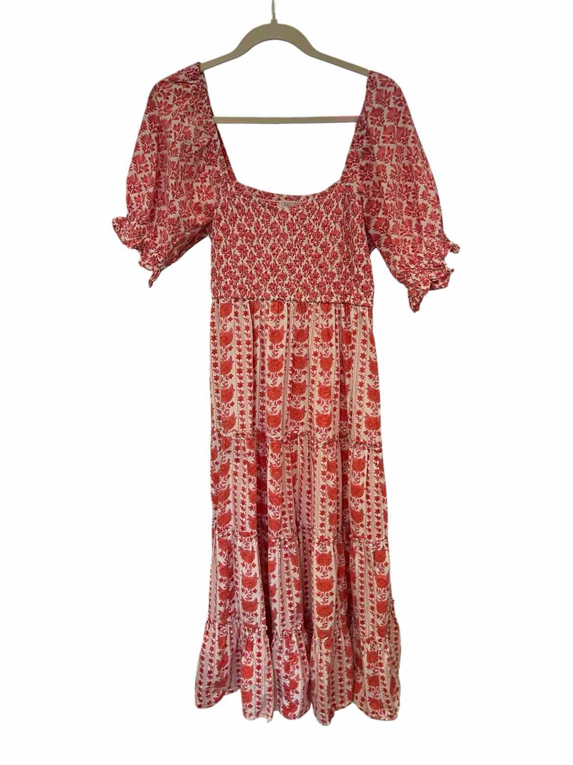 Pink City Prints Size Small WH/PK Dress