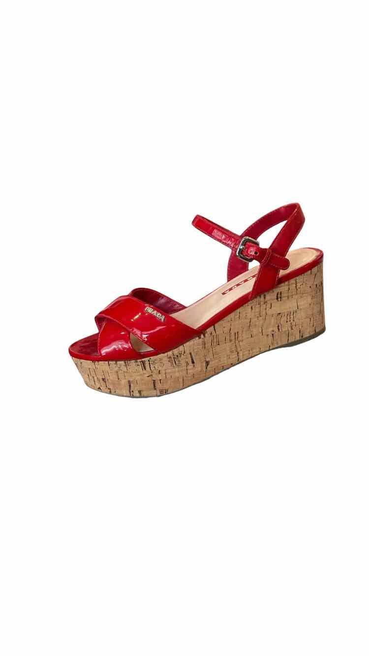 Prada Size 36.5 red patent Shoes