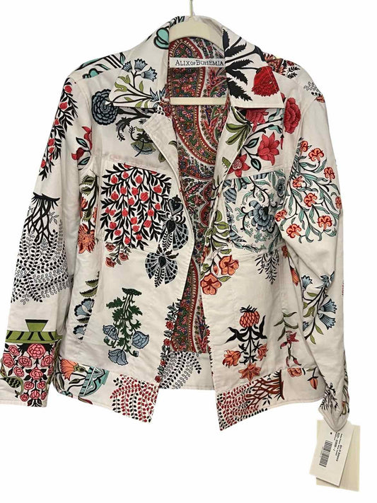 Alix of Bohemia Size M WH/FLORAL BLAZER