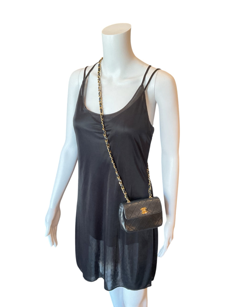 Chanel black/gold Purse