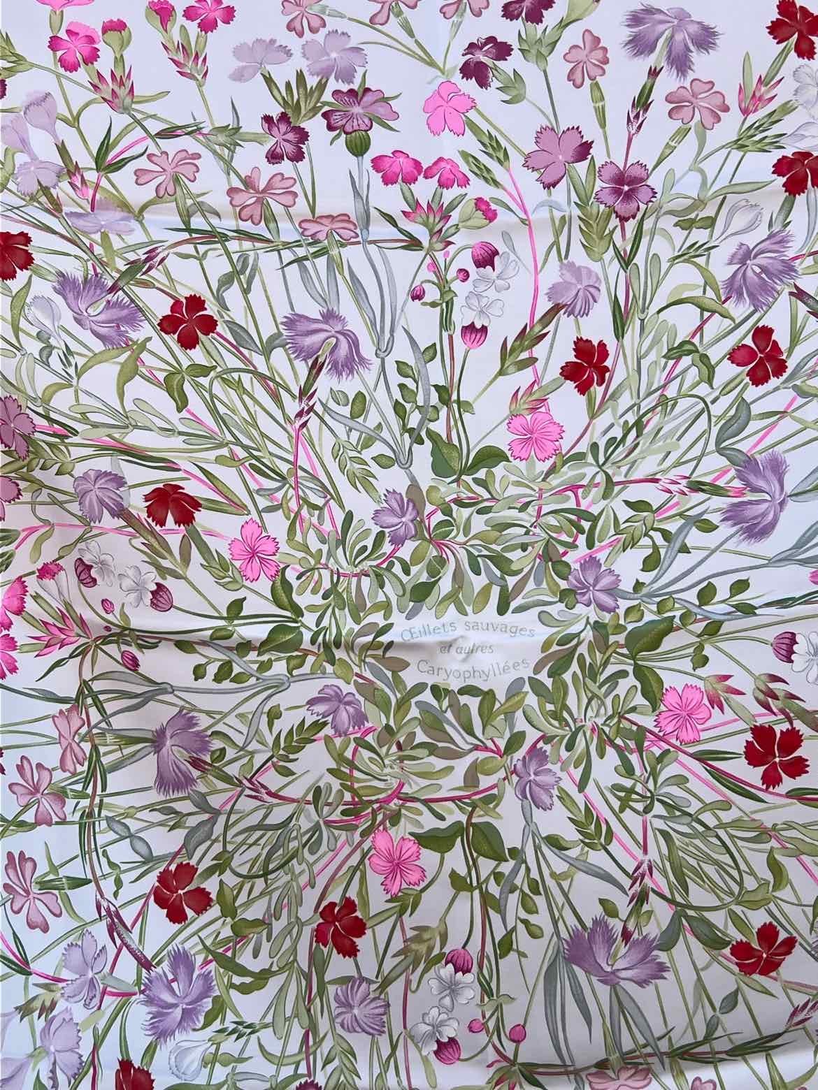 Hermes Size 90 FLORAL Scarf