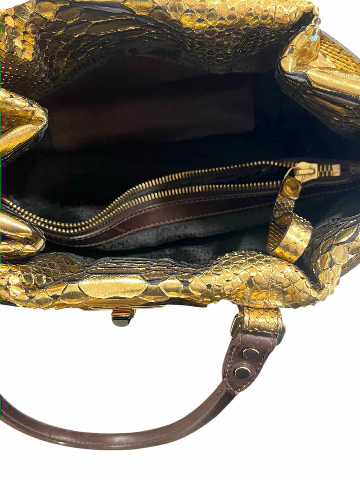 LANVIN gold/brown Purse