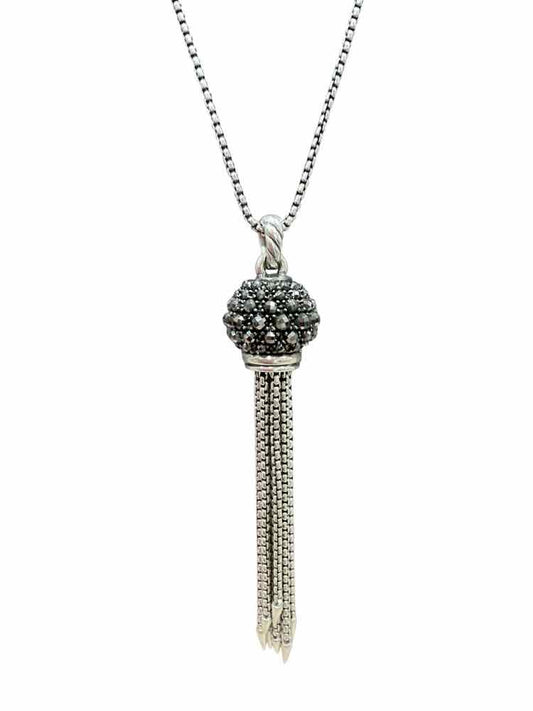 David Yurman Size Long ss/hemitite Necklace