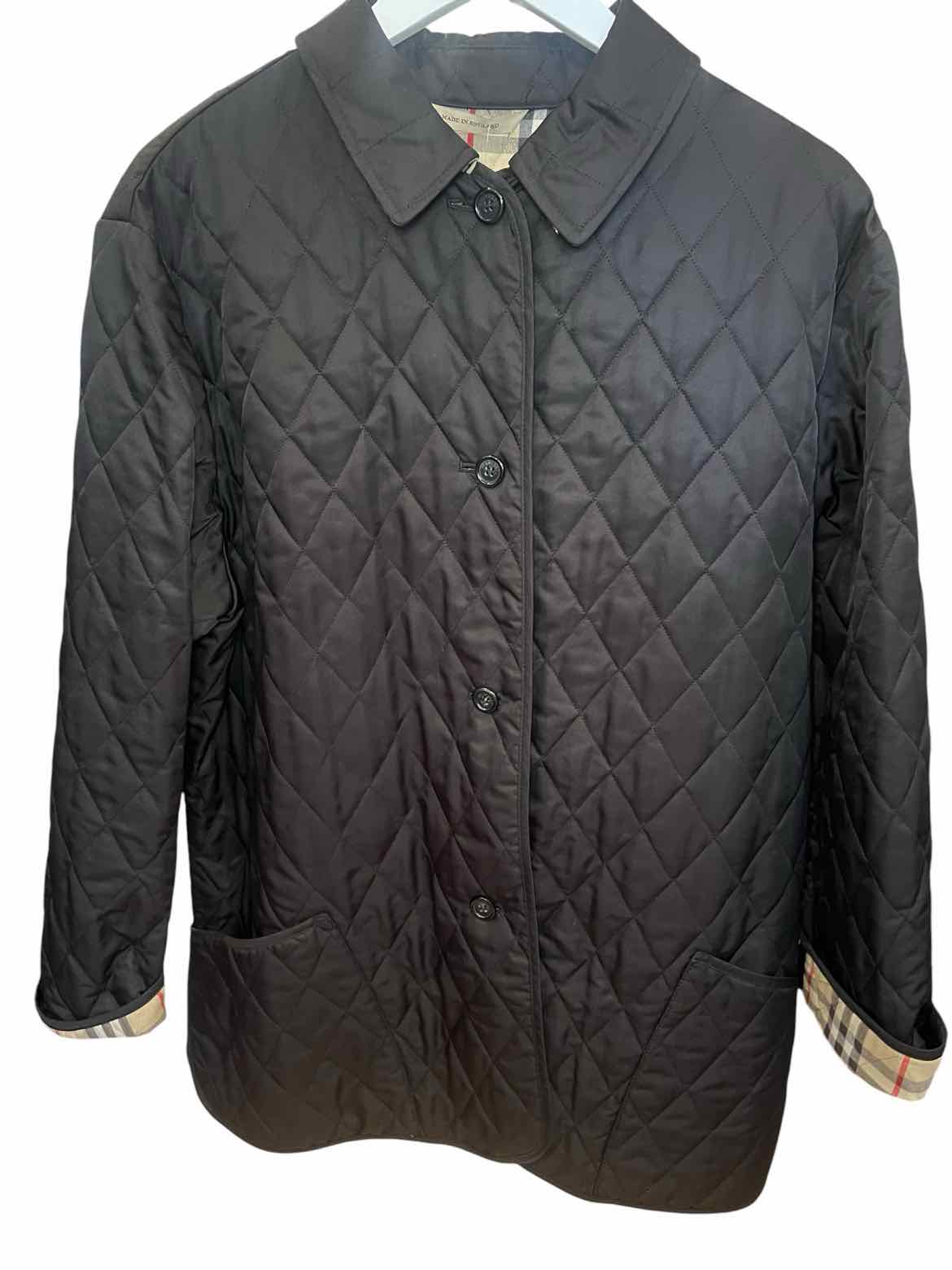 BURBERRY Size Large Black Jacket
