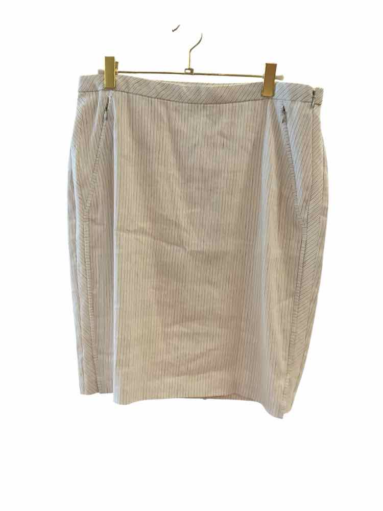 ELIE TAHARI Size 12 CR/BRN/BLK Skirt