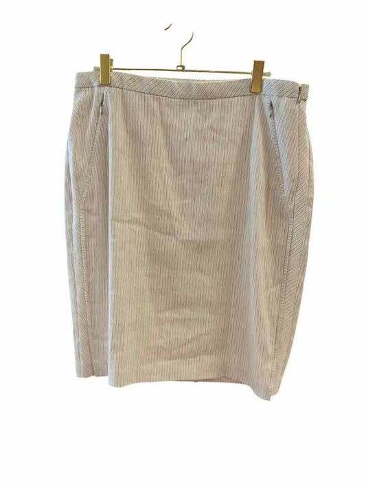 ELIE TAHARI Size 12 CR/BRN/BLK Skirt