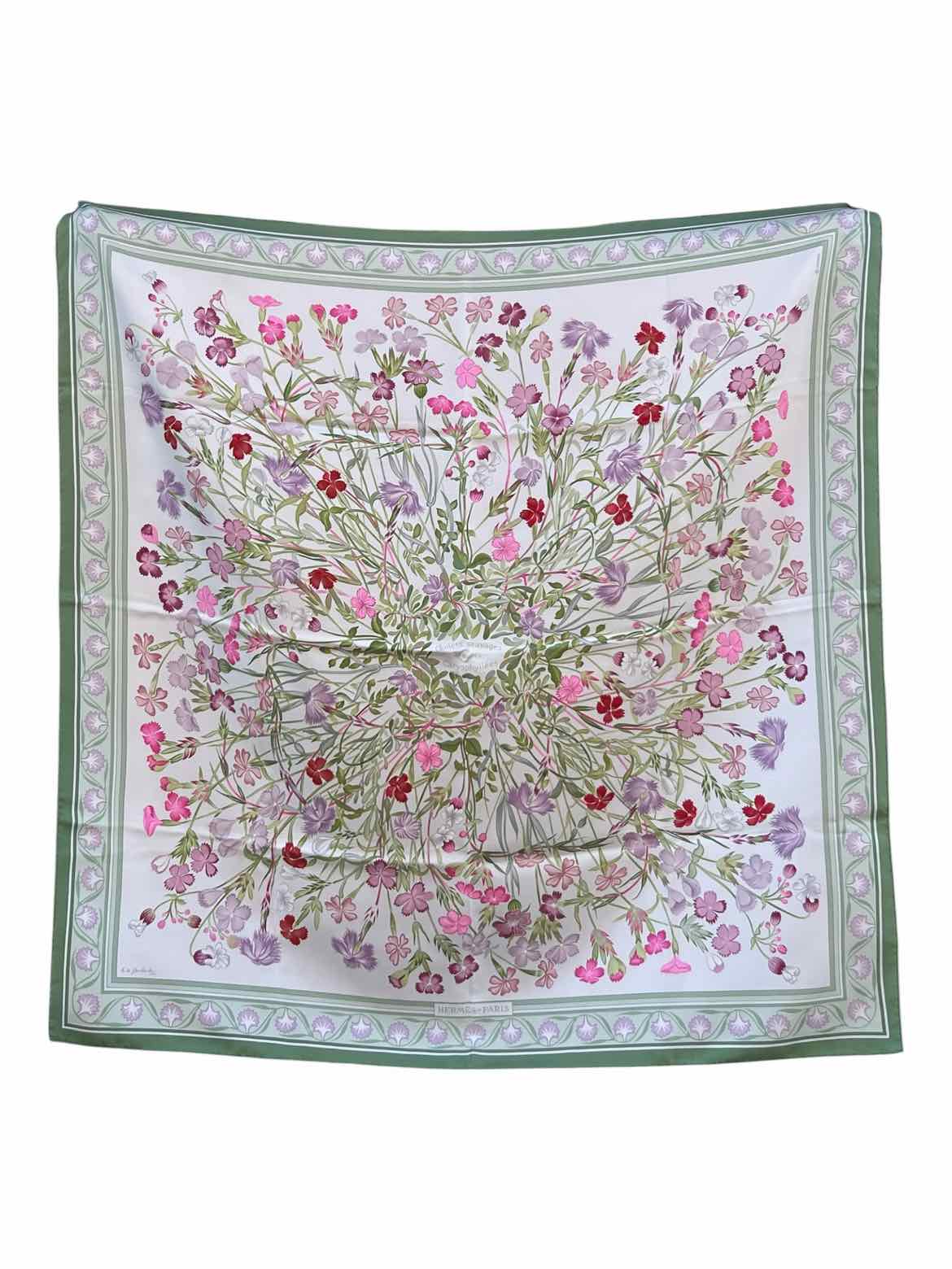 Hermes Size 90 FLORAL Scarf