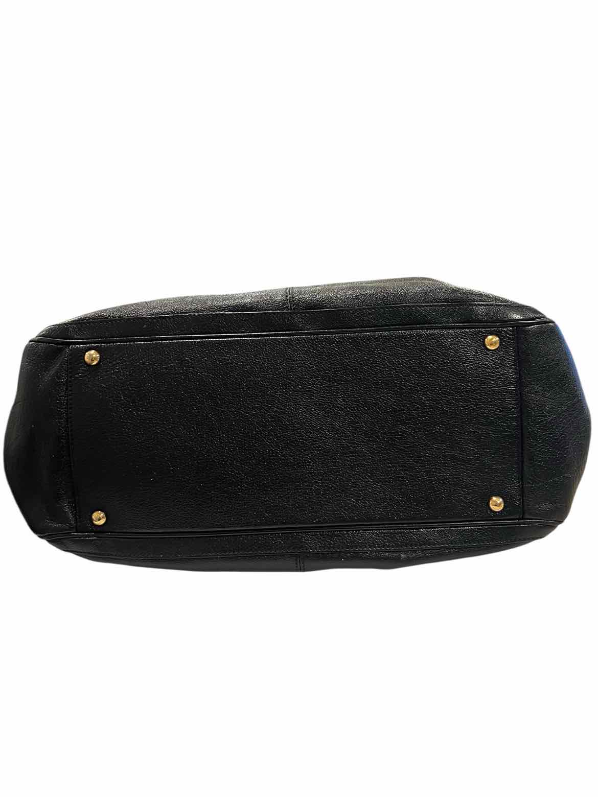 Ferragamo Size Small black/gold hardware Purse