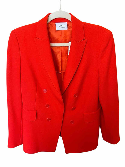 AKRIS PUNTO Size 10 Orange BLAZER