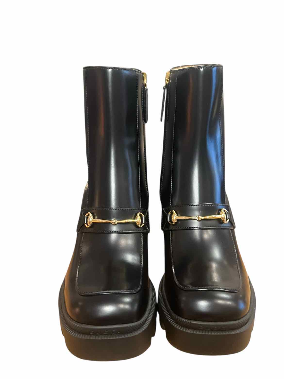 GUCCI Size 39.5 Black BOOT
