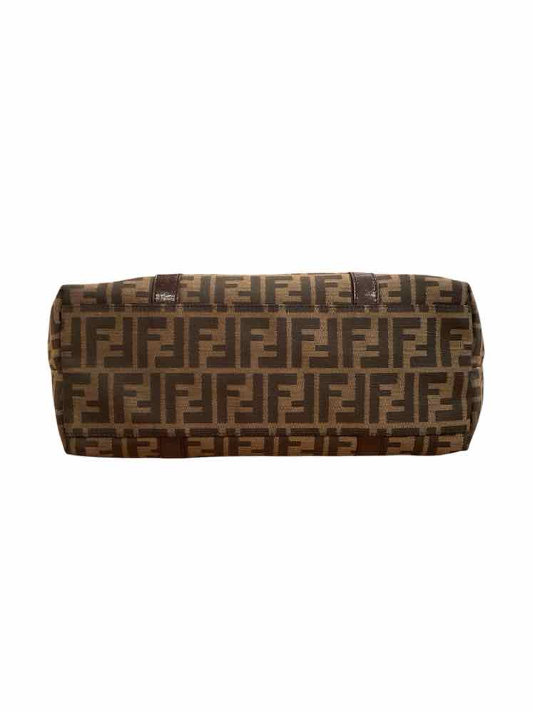 Fendi BROWN Zucca Canvas Tote Bag Purse