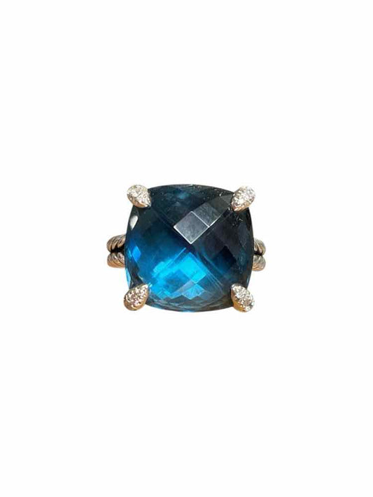 David Yurman Size 5.5 blue topaz Ring