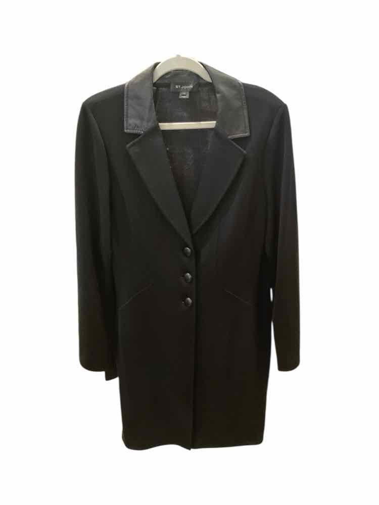 ST JOHN Size 12 Black Coat