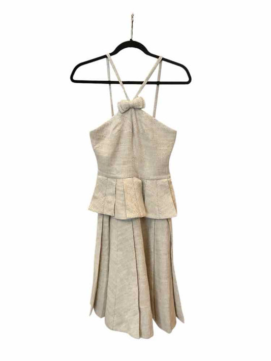 Eskay W-London Size 4 oatmeal Dress