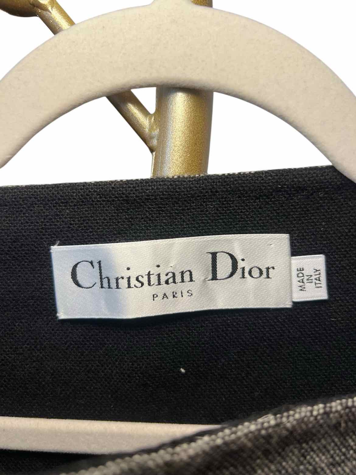 CHRISTIAN DIOR Size OS BLK/WH Coat