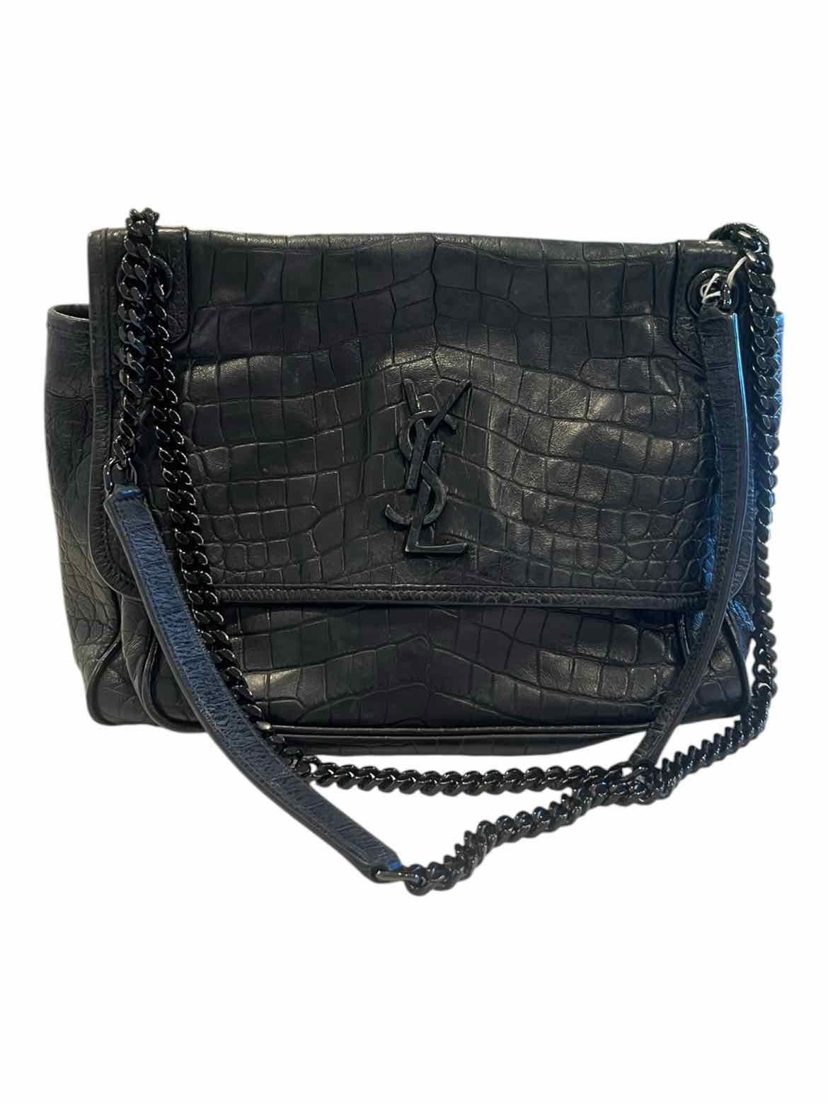 Saint Laurent Size Medium Dark grey Purse