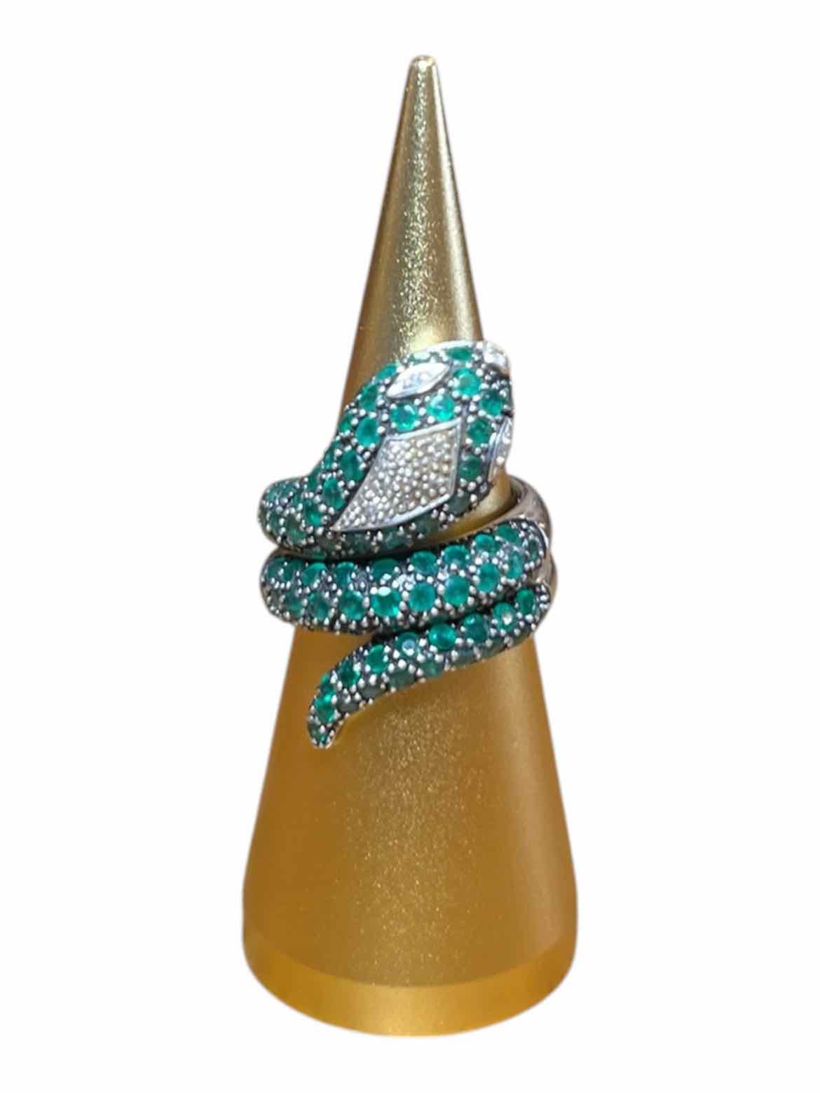 BOUTIQUE sterling/emerald/diamond Jewelry