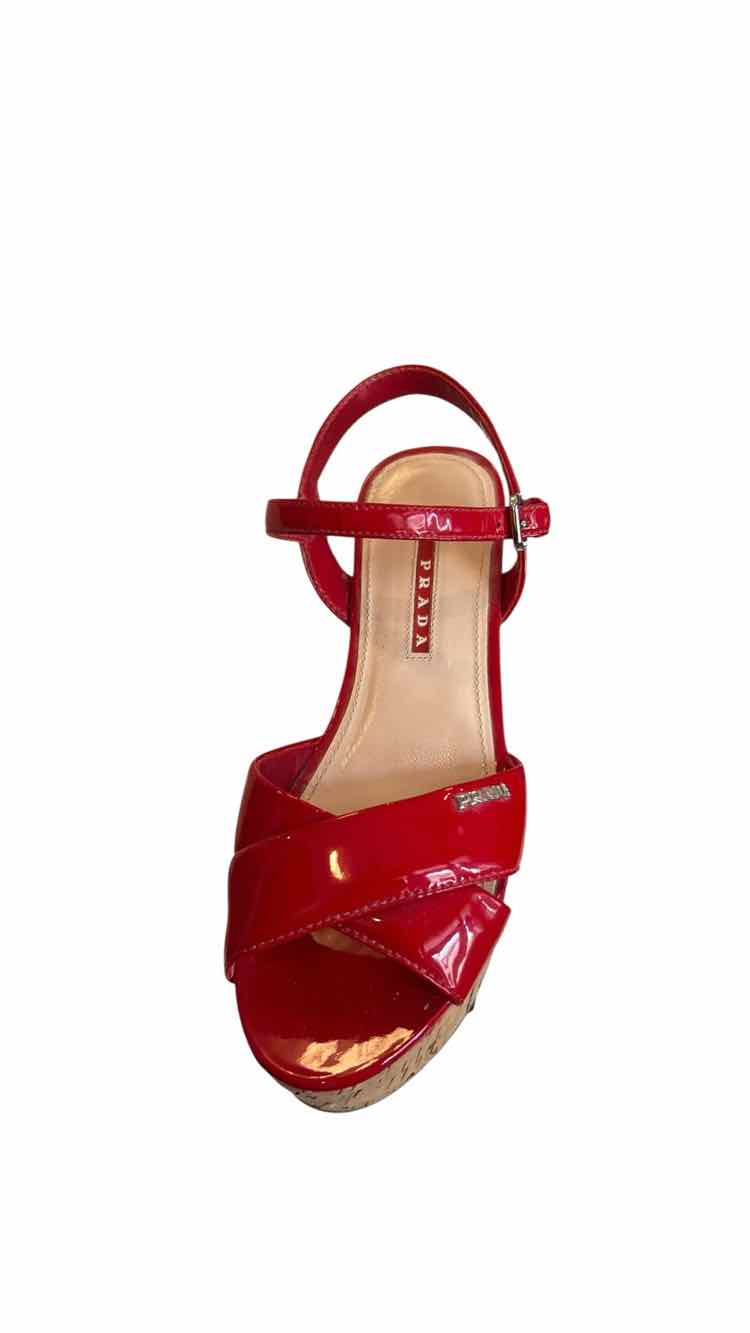 Prada Size 36.5 red patent Shoes