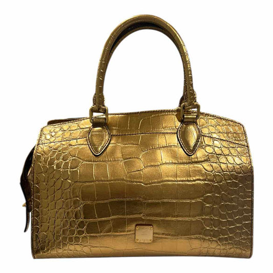 MCM Size Large metallic gold Purse