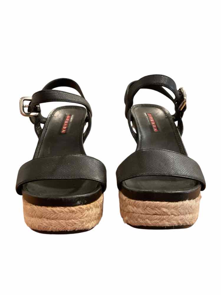 Prada Size 6 Black Shoes