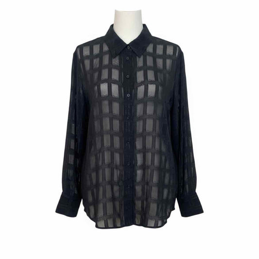Judith & Charles Size 12 Black Blouse