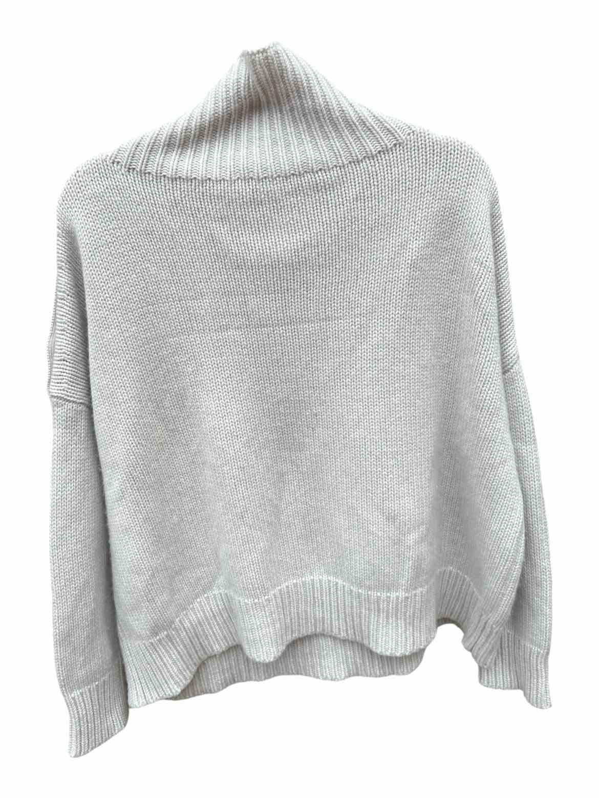 Yves Salomon Size M Heather Grey SWEATER