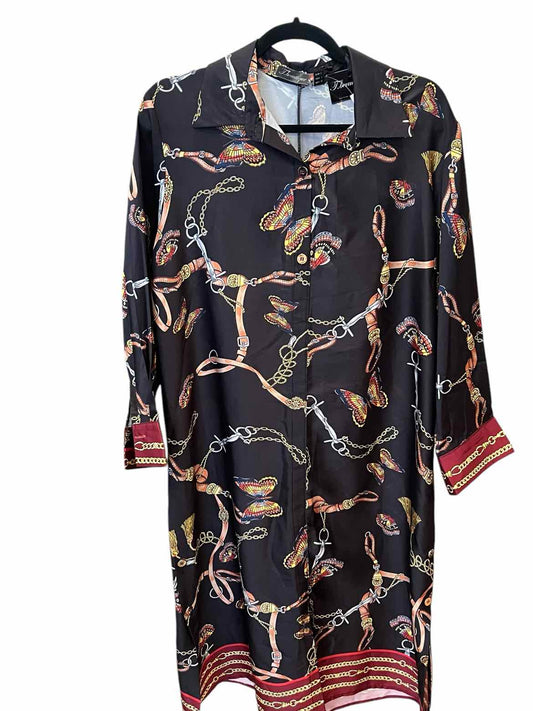 T. Beautique Size Large BLK/MULTI Dress