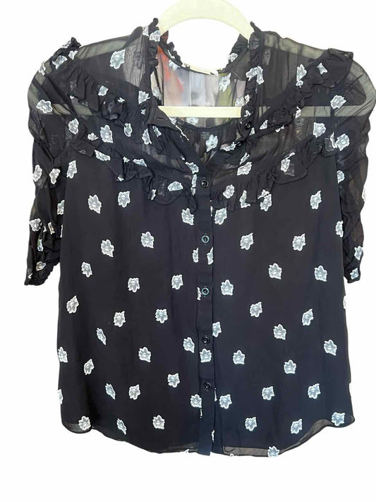 Shoshanna Size Small BLK/WH Blouse