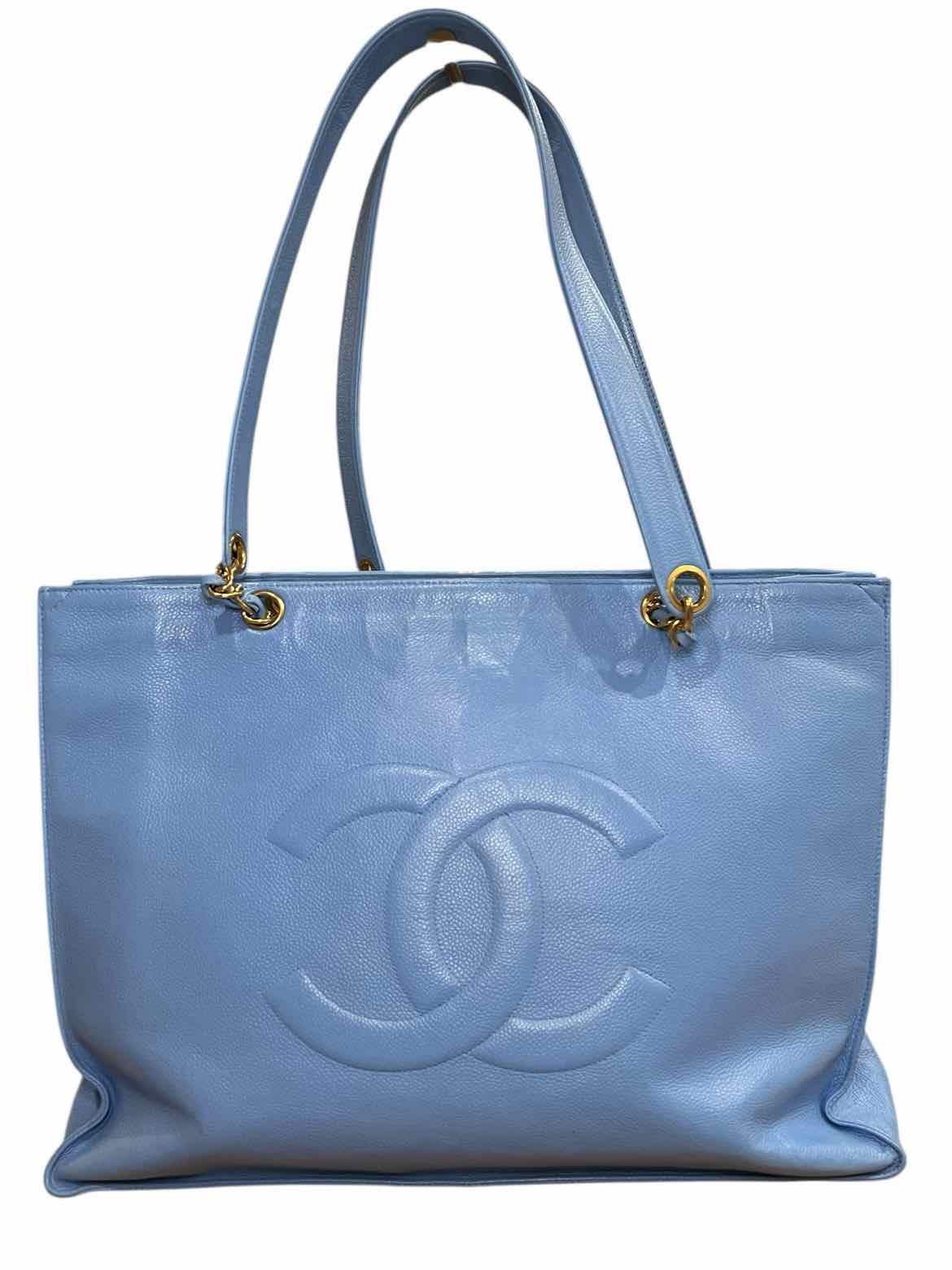Chanel Size Large Robin egg blue Purse