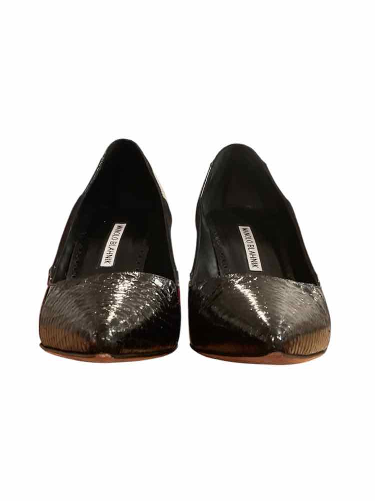 Manolo Blahnik Size 38 Black Shoes