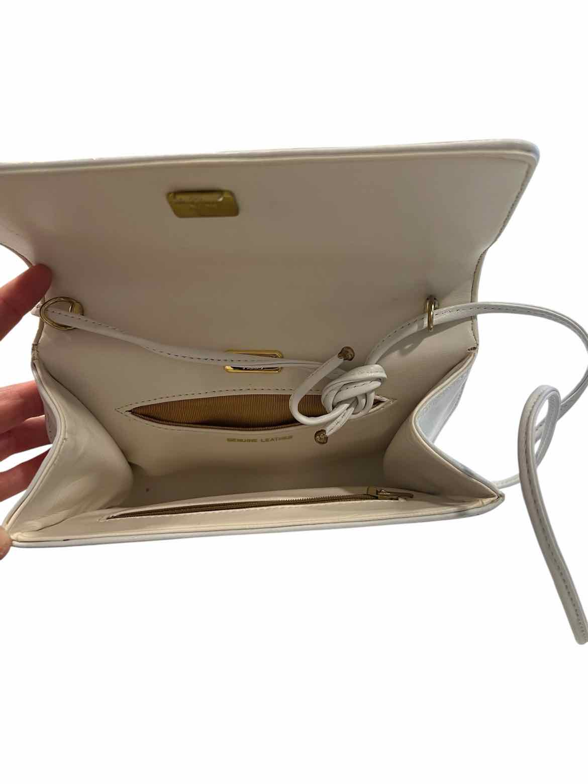 Givenchy Size Small Ivory/Gold Hardware Leather Crossbody Purse