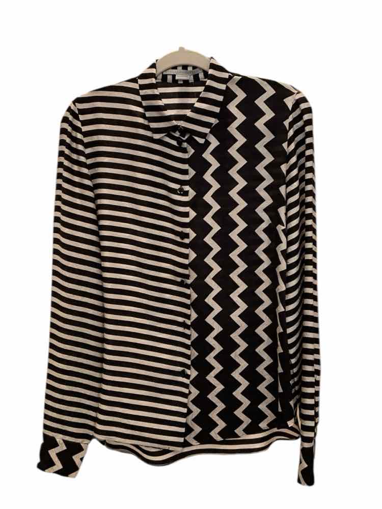STELLA MCCARTNEY Size 40 blk/cream Blouse