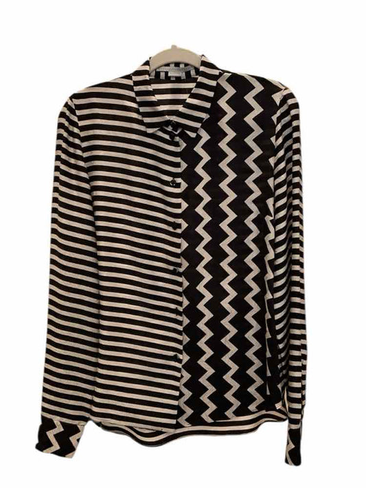 STELLA MCCARTNEY Size 40 blk/cream Blouse