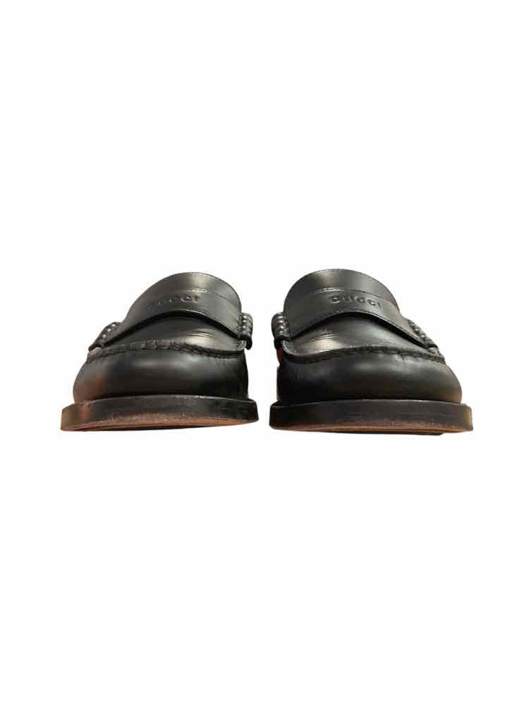 Gucci Size 36.5 Black Micro Soft Loafer Shoes