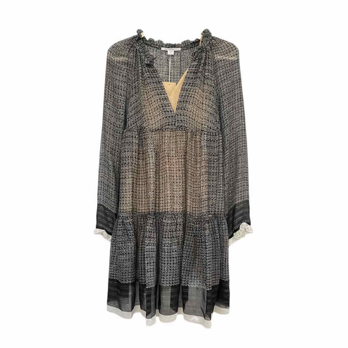 STELLA MCCARTNEY Size 40 blk/wh/silver Dress