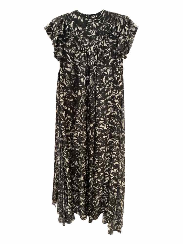BALENCIAGA Size 38 BLK/WH Dress