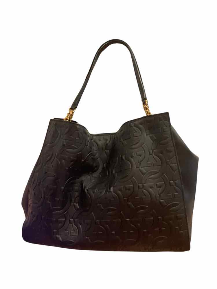 Ferragamo black/gold hardware Purse