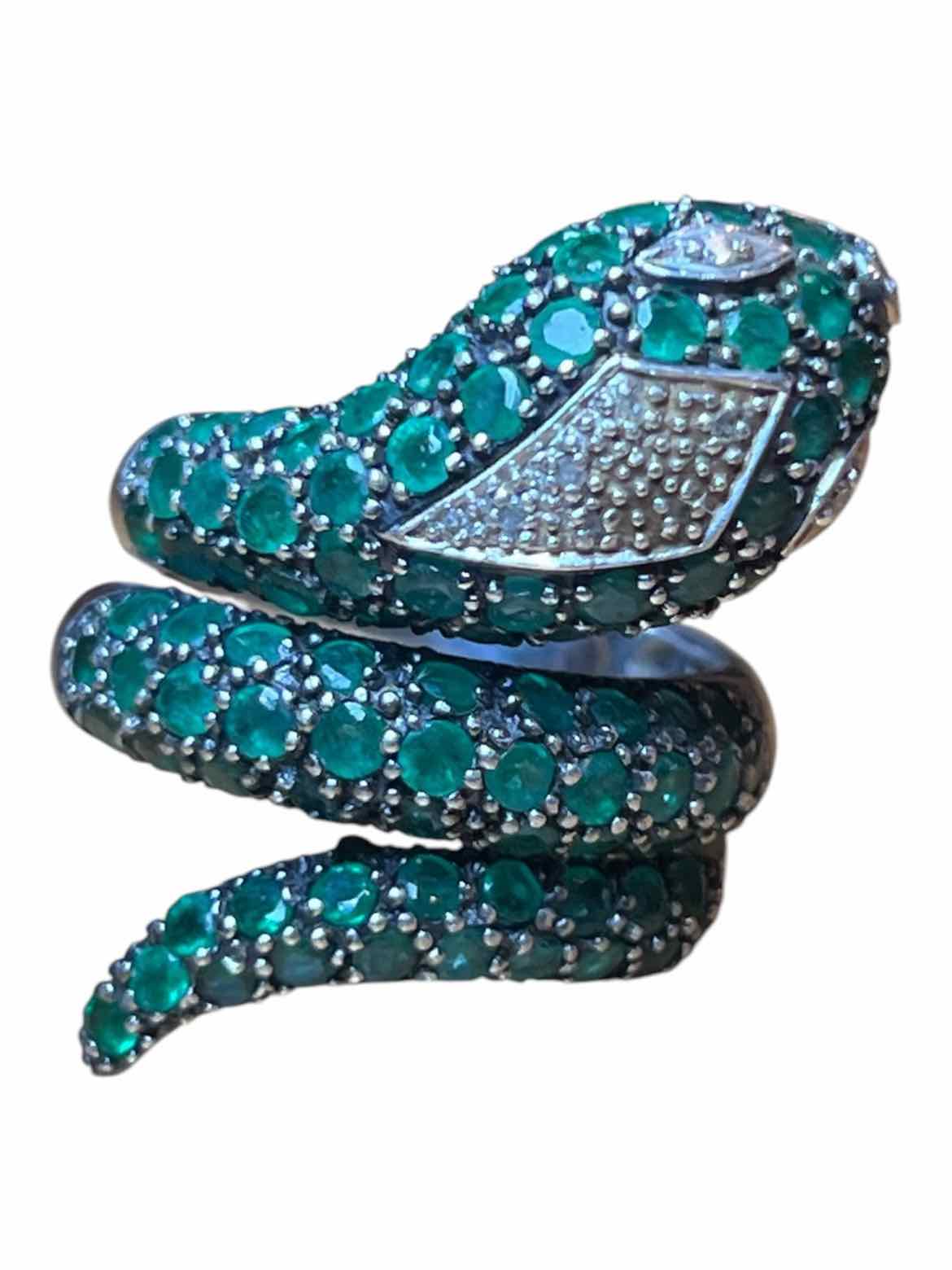 BOUTIQUE sterling/emerald/diamond Jewelry