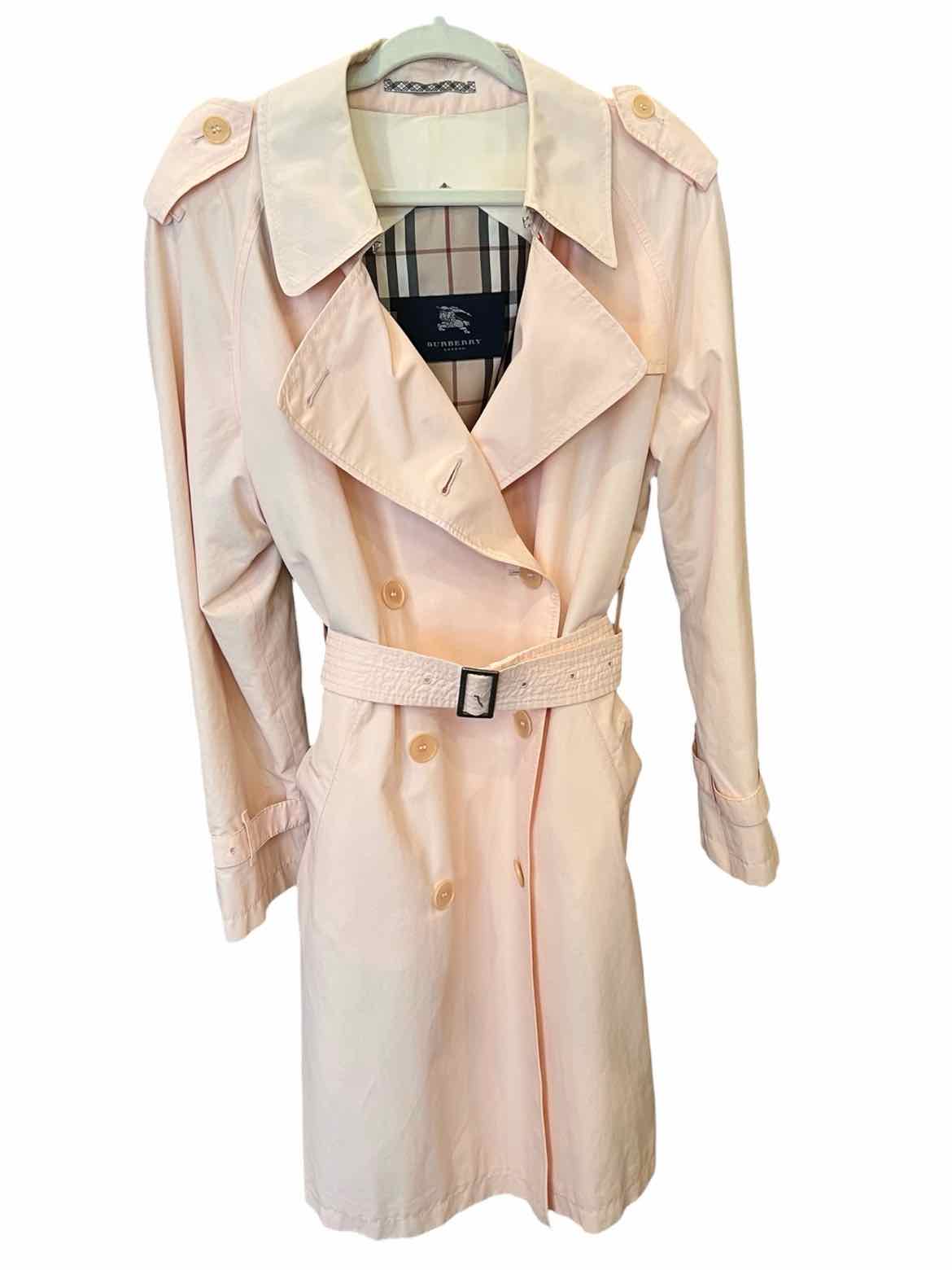 BURBERRY Size 14 Pink Coat